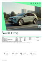 Skoda Elroq - cennik 2024 SK